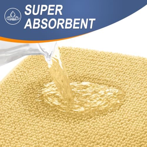 OLANLY Thick Memory Foam Bathroom Rugs 36x24, Absorbent Bath Mat - Image 3