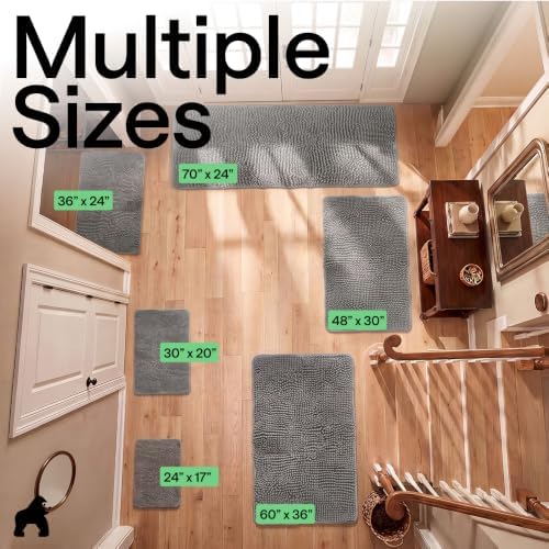 GORILLA GRIP SoakSTOPPER Dog Door Mat, Machine Wash and Dry, 30x20 Gray - Image 2