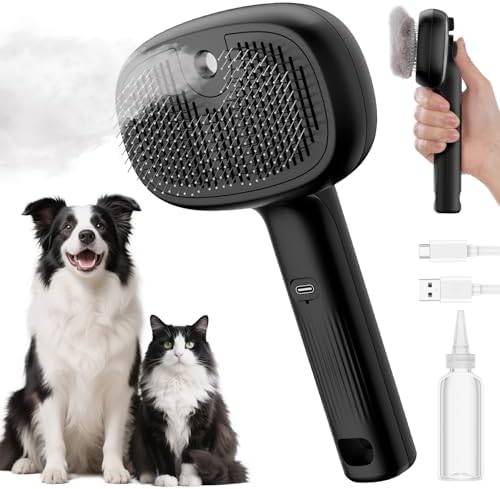 Pecute Self-Cleaning Steam Dog Cat Brush by pecute