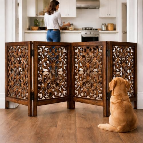 Freestanding Wood Pet Gate - Image 5