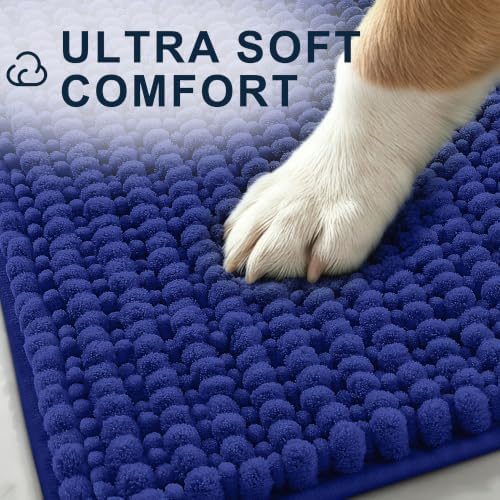 Smiry Dog Door Mat for Muddy Paws 24x16, Ultra Absorbent Chenille Doormat - Image 3