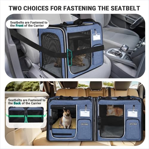 Petskd Combinable Large Cat Car Travel Carrier - Image 5