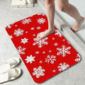 Christmas Snowflakes Bath Mat 29.5"x17", Slim Low-Profile Fast Drying Super by Unknown