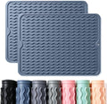 CAKETIME 2 Pack Silicone Dish Drying Mat by CAKETIME