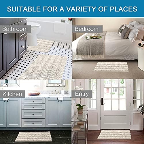 H.VERSAILTEX Bathroom Rugs Bath Rug Set 2 Piece Bathroom Contour Rug Toilet Mat - Image 6