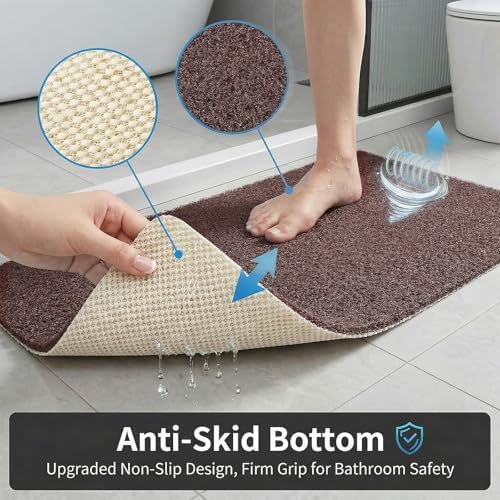 Square Shower Mat Non Slip, 27 x 27 Inch Anti Slip Shower Mat Without Suction - Image 5