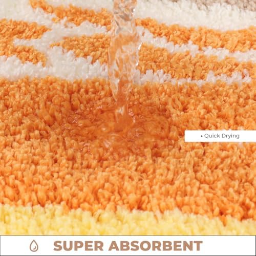 Cute Beach Bath Rug Super Absorbent Non Slip Modern Bathroom Mat Machine - Image 3