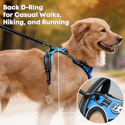 PoyPet No Pull Dog Harness Medium, Reflective Vest - Image 3