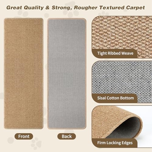 FHTONGE Extra Tall Thickened Cat Wall Climbing Carpet - Image 2