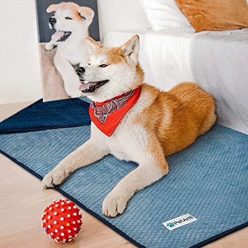 PetAmi Waterproof Dog Blanket, Leakproof Puppy Blanket, 24x32 Navy Blue - Image 5