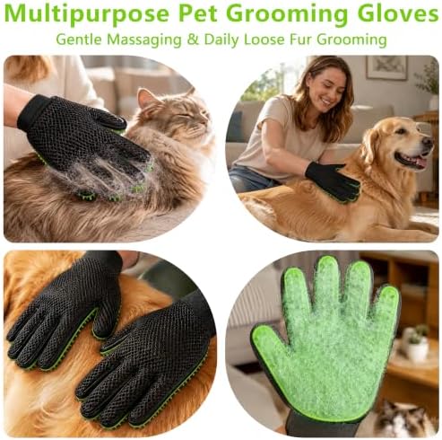 Pet Hair Removal Glove, Silicone Tips - Image 6