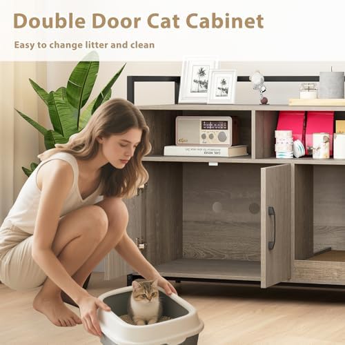 Giantex Cat Litter Box Enclosure - Image 5