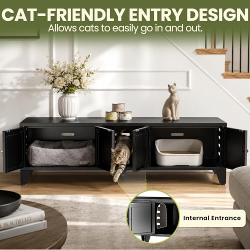 Cat Litter Box Enclosures, Large Cat Litter Box Enclosure - Image 3