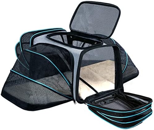Cat Dog Airline Approved Expandable Pet Carrier by TDHDIKE