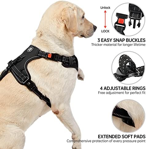 NESTROAD Dog Harness for Small Sized Dog, No Pull Dog Vest Harness Set - Image 4