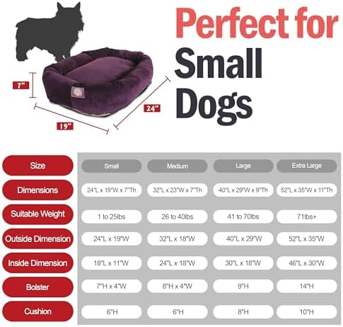 Majestic Pet Villa 24 Inch Shredded Memory Foam Dog Bed - Image 3
