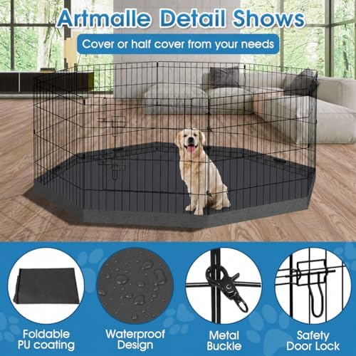 Artmalle 24" H Dog Playpen - Image 3
