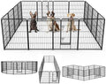 DUMOS Dog Playpen 16 Panels 40 Inch Indoor Outdoor Metal Pet Fence by DumosLifestyle