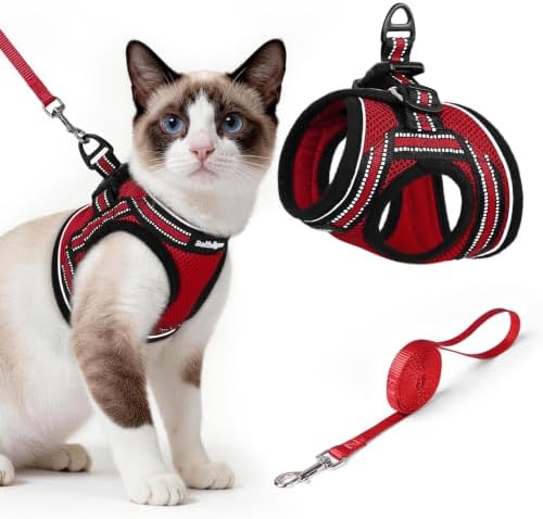 rabbitgoo Cat Harness and Leash Set, Step-in Soft Vest by rabbitgoo