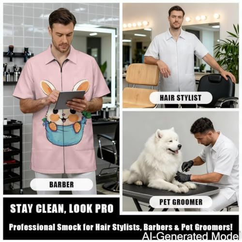 Dog Grooming Smock for Women & Men Water & Hair Repellent - Image 4