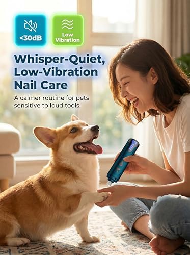 YABIFE Super Quiet Dog Nail Grinder & Clippers Kit - Image 2