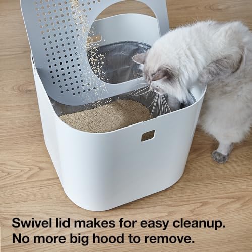 Modkat Top-Entry Cat Litter Box, Leak-Proof, Liner & Scoop - Image 3