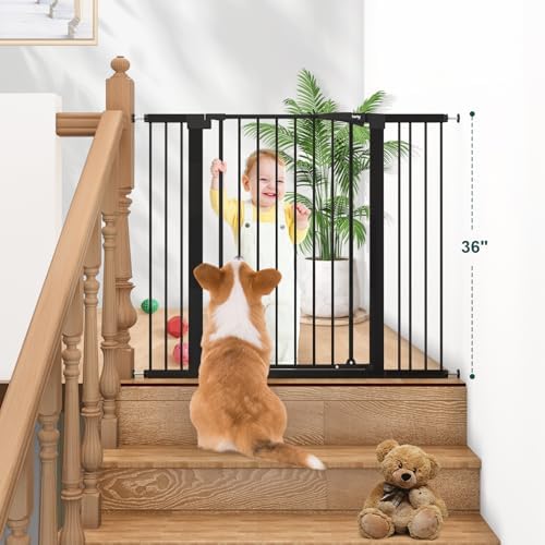 keny 36" Extra Tall Baby Gate for Doorways, Fits 29.7" to 46" Openings - Image 2