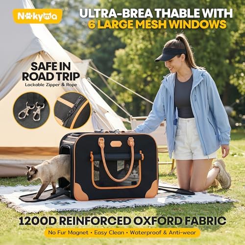 Extra Large Cat Carrier for 2 Cats, 2-in-1 Soft Pet Carrier Bag - Image 4