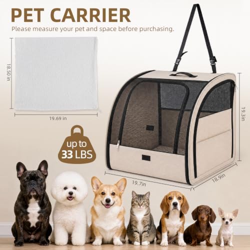 Dog Car Seat for Small Medium Dogs & Cats, Soft-Sided - Image 2