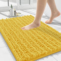 Smiry Bathroom Rugs 24X16, Extra Soft Rubber Backing Chenille Bath Mats by Smiry