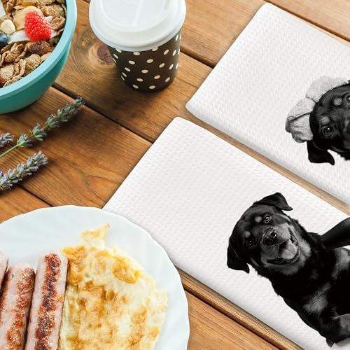 Dog Kitchen Towels Decor Set of 2 - Image 4