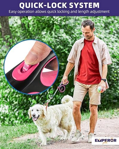 Emperor Pets Retractable Dog Leash, 26 ft - Image 3