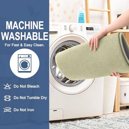 OLANLY Memory Foam Small Bathroom Rugs 24x16, Absorbent Bath Mat - Image 6