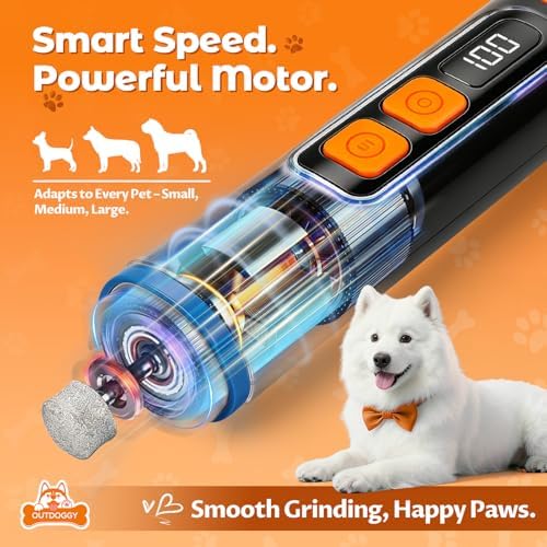 Dog Nail Grinder, Quiet 3-Speed - Image 5
