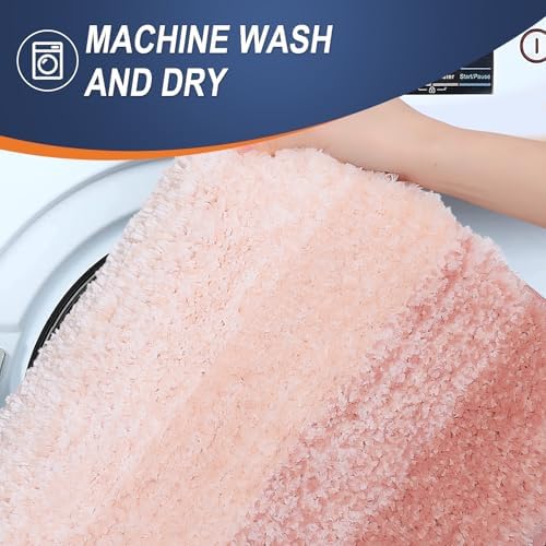 OLANLY Bathroom Runner Rug 45x27, Extra Soft Absorbent Microfiber Bath Rugs - Image 6