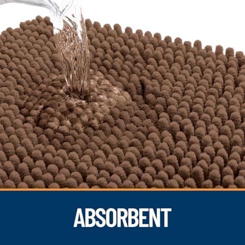 OLANLY Dog Door Mat for Muddy Paws 24x16, Super Absorbent Chenille Mud Mat - Image 3
