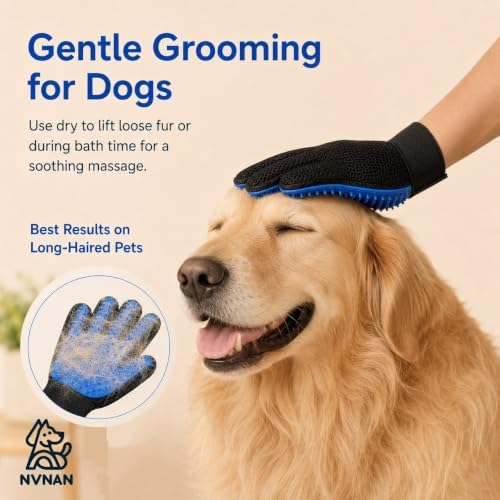NVNAN Pet Hair Removal Glove for Dogs & Cats - Image 4