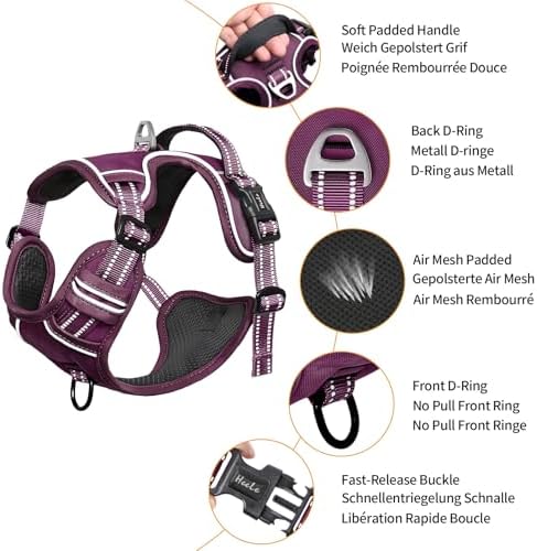 HEELE Dog Harness for Large Dogs No Pull Dog Vest Harness for Large Dog - Image 2