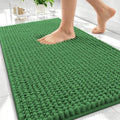 OLANLY Thick Chenille Absorbent Bathroom Rugs Mat 30x20, Olive Green by OLANLY