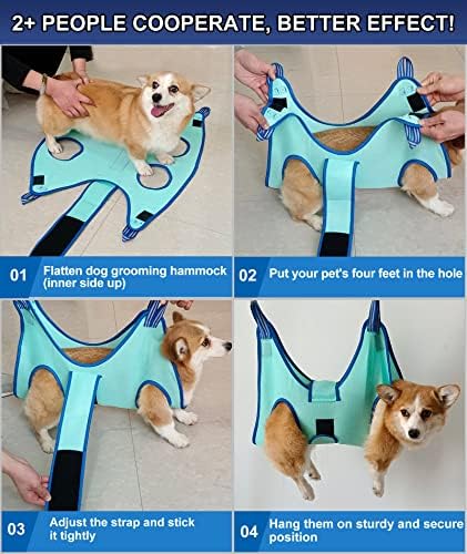 Kkiimatt Dog Pet Grooming Hammock, S Hanging Harness - Image 4