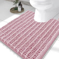 Smiry Bathroom Toilet Rugs U Shaped 24X20, Chenille Bath mats by Smiry