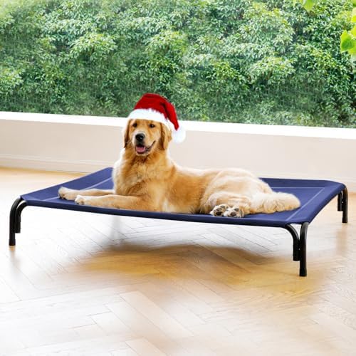 Elevated Dog Bed Outdoor Cooling Raised Cot by DOPEDIO