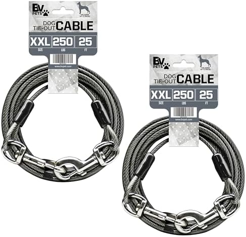 BV Dog Tie Out Cable 25 Feet by BV