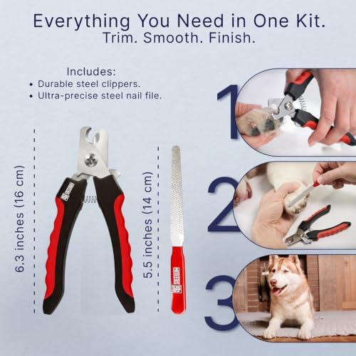 PRO Dog Nail Clippers for Large Dogs w/Giant Breeds Thick Nails - Image 6
