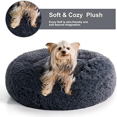 WNPETHOME Small Round Calming Dog Bed Cat Bed - Image 2