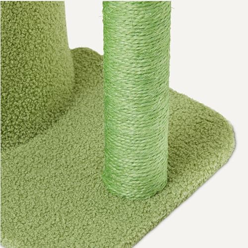 Amazon Basics Cactus Cat Tower for Indoor Cats, 4-in-1 Scratching Post - Image 4