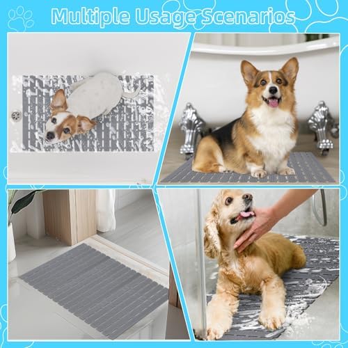 Dog Bath Mat for Tub, Non-Slip Shower Pad, 26.8 x 15.7 in - Image 7