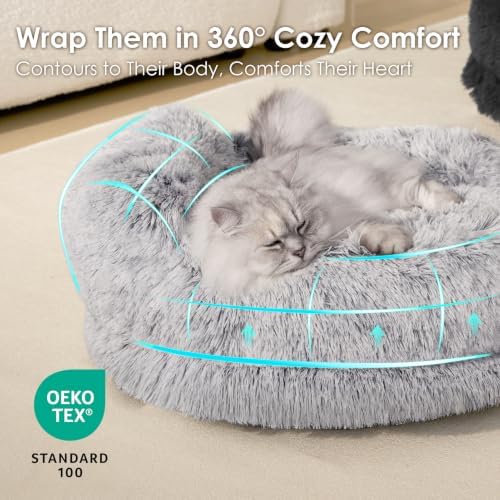 EHEYCIGA 36" Calming Donut Dog Bed - Image 4