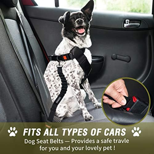 COOYOO Dog Seat Belt, Retractable Dog Car Harness Seat Belt - Image 2