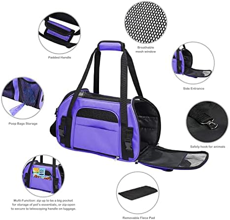 JESPET Soft-Sided Airline-Approved Dog & Cat Carrier Travel Bag - Image 5